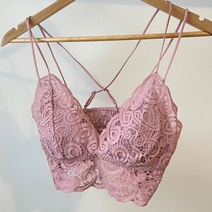 Victoria Secret Pink Lace Bralette in Size M